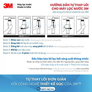 Lõi Lọc Nước 3MFF101 / HF40-S Thay Cho Máy Lọc Nước 3M FF100 Nhập Khẩu Mỹ - Hàng Chính Hãng 3M