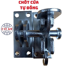 Chốt Cửa Tự Động, Khoá Tự Cài Bằng Sắt CNC Nhúng Kẽm – An Toàn, Cao Cấp, Không Han Rỉ