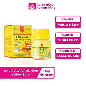 [Chính Hãng Singapore] Dầu Cù Là Con Ó Vàng Yellow Balm 40g - Giảm Đau Hiệu Quả