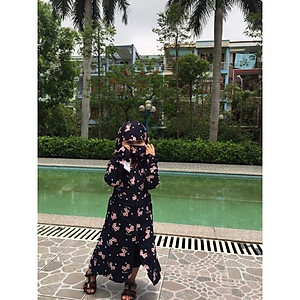 Áo chống nắng trẻ em toàn thân 2 lớp vải lanh nhung Nhật dáng dài cho bé trai và bé gái kèm khẩu trang