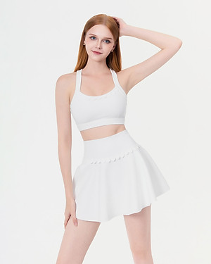  Áo bra tập Yoga Gym Hibi Sports BA525 Kiểu phối cắt sò viền cổ, kèm mút ngực, chất vải cao cấp 