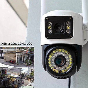 Camera Yoosee Wifi Ngoài Trời 2 Mắt Xem Cùng Lúc, Góc rộng, Đàm Thoại, IP66 Chống Nước, Báo Động, Hàng Nhập Khẩu - Bảo Hành 12 Tháng