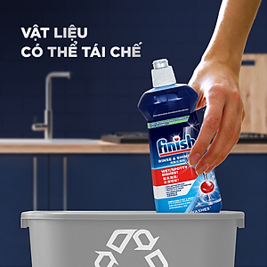 Combo phụ gia: Nước làm bóng 500ml + Dung dịch vệ sinh máy 250ml + Muối rửa chén bát 1kg