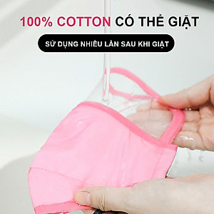 Khẩu trang vải có van lọc khí kèm miếng chắn nhựa ngăn giọt bắn cao cấp