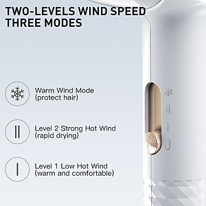 Máy sấy tóc Ion âm Enchen Air - mềm mại không làm hư tổn tóc