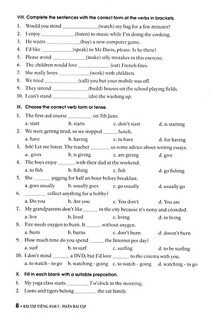 Bài Tập Tiếng Anh 7 - Có Đáp Án (Dùng Kèm SGK Tiếng Anh 7 Global Success)