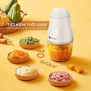 Máy xay thịt, xay thực phẩm cho bé Elmich CHE-8665, 6 lưỡi inox 304 xay nhanh, nhuyễn mịn, đảo trộn đồng đều các loại thực phẩm, an toàn tuyệt đối với trẻ nhỏ - Hàng chính hãng