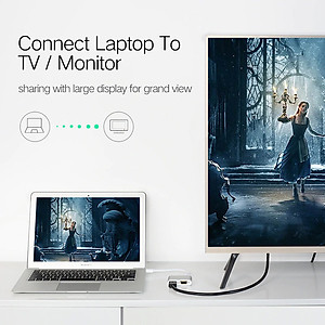 Cáp Thunderbolt - Mini Displayport to HDMI + VGA Ugreen 20422 - Hàng Chính Hãng