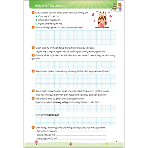 Sách Phiếu ôn hè Tiếng Việt lớp 2