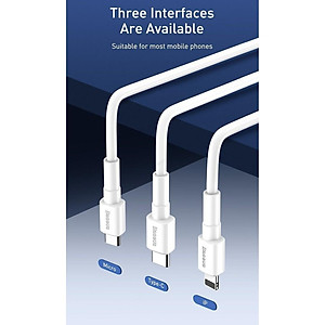 Cáp sạc nhanh siêu bền Baseus Mini White dùng cho Smartphone/ Tablet -Hàng Chính Hãng