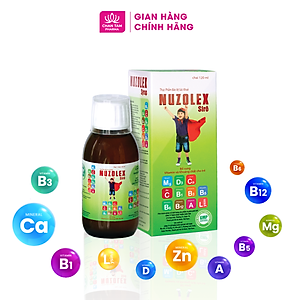 [Chính Hãng] Siro Ăn Ngon Cho Trẻ Nuzolex 120ml - Bổ Sung Vitamin Và Khoáng Chất