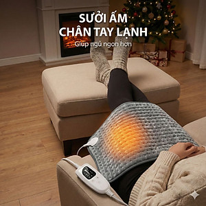Đệm sưởi Kachi MK363 chăn điện mùa đông - Hàng chính hãng