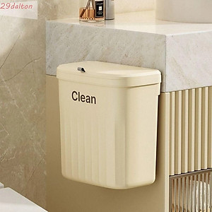 Thùng Rác Treo Tường Đa Năng Bền Chắc 12L Nắp Trượt Thùng Rác Treo Cánh Tủ Bếp Dán Trên Tường Cho Phòng Tắm - Hàng Chính Hãng MINIIN