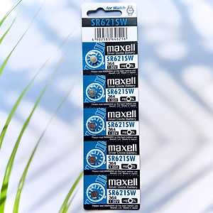 Vỉ 5 Viên Pin SR621SW / 364 Maxell 1.55V Cho Đồng Hồ Đeo Tay