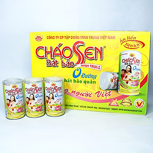 Cháo sen bát bảo 0 đường Minh Trung 365g - CSBB 0 Đường 24 (thùng 24 lon)