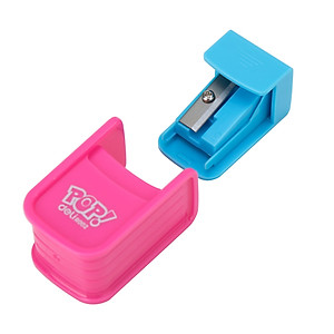 Gọt chì mini Deli - 1 lỗ/2 lỗ - Xanh lá/Hồng/Xanh dương - màu ngẫu nhiên - ER00200/ER00202/ER00300