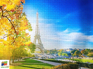 Nhà Thờ Đức Bà (Sài Gòn, Việt Nam) - Bộ Tranh Ghép Hình Minh Châu 1500 Mảnh Kích Thước 60x80cm