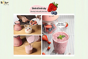 Máy Xay Thịt Thực Phẩm Bear SB-MA02L Xay Cực Êm Dung Tích 2 Lít Công Suất 300 W - Hàng Chính Hãng