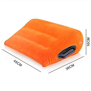 Gối đệm bơm hơi hình tam giác hỗ trợ lưng cơ thể nâng cao tiện dụng cho các cặp đôi (Tùy Chọn Mẫu Combo Quà Tặng)