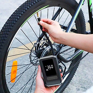 Máy Bơm Lốp Xe Máy Xe Đạp Không Dây Thế Hệ Mới 2025 150PSI LED Display Nhỏ Gọn Mạnh Mẽ Tự Động Ngắt Khi Đủ Hơi