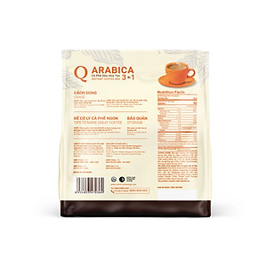 Cà phê sữa Arabica hòa tan 3in1 (Bịch 60 gói) - Trần Quang