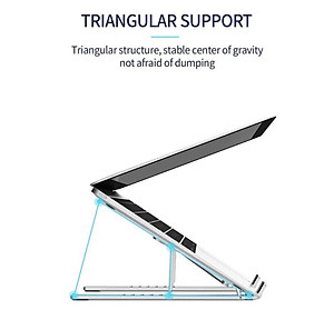 Kệ Wiwu Laptop Stand Dành Cho Laptop S400 Điều Chỉnh Độ Cao Với 10 Nấc Làm Giá Đỡ Laptop, Máy Tính Bảng, Đọc Sách - Hàng Chính Hãng 