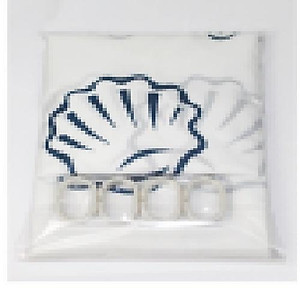 Rèm Phòng Tắm Vải Polyester Không Thấm Nước, Họa Tiết Đại Dương
