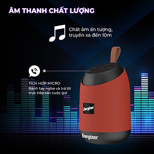 Loa Bluetooth di động Energizer Kiêm Sạc Dự Phòng BTS 061 - Hàng Chính Hãng