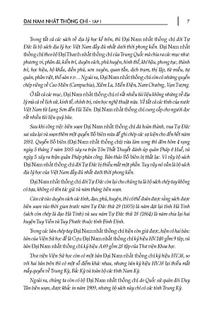 ĐẠI NAM NHẤT THỐNG CHÍ (Trọn bộ) - Quốc Sử Quán Triều Nguyễn