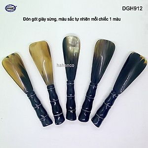 Đón giày bằng sừng tay cầm đốt trúc VIP (Dài 20cm) DGH912 - Chuyên dụng cho giày cao cấp - Cho giày Nam & Nữ - Product of HAHANCO