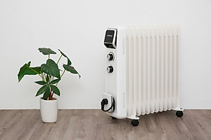 Máy sưởi dầu Sunhouse SHD7084, Công suất 2400W, 13 lá phát nhiệt, làm ấm nhanh, Có giàn phơi - Hàng chính hãng, bảo hành 12 tháng