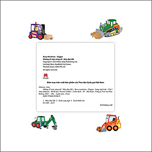 Sách Busy Machines - Digger: Những Cỗ Máy Năng Nổ - Máy Đào Đất (Song Ngữ Anh - Việt)