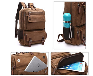 Balo nam vải canvas cao cấp phong cách mới 15,6"