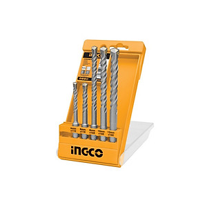 Bộ 5 mũi khoan bê tông đuôi gài hiệu Ingco-AKD2052