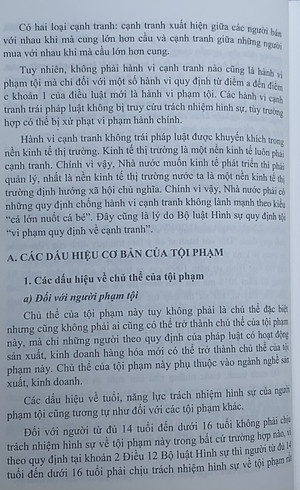 Bình luận Bộ luật Hình sự năm 2015 (Phần hai-Các tội phạm), Chương XVIII, Mục 3: xâm pham trật tự quản lý kinh tế