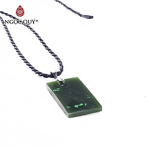 Mặt dây chuyền ngọc bích mệnh hỏa, mộc - Ngọc Quý Gemstones