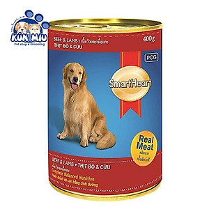 Combo 6 lon Thức ăn Pate cho chó Smartheart lon 400gr