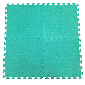 Bộ 4 tấm Thảm xốp lót nền nhà ECOBABY, thảm xốp chống va đập, không thấm nước đạt tiêu chuẩn Mỹ và Châu Âu - kích thước 1 tấm 50x50cm, độ dày 1cm - màu xanh ngọc