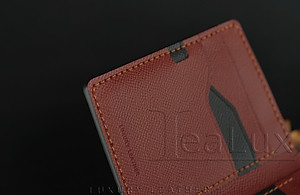 Ví Da Epsom Dáng Đứng Handmade Lealux Epsom Wallet 3