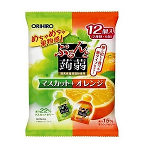  Thạch trái cây mix nho cam Orihiro 240g