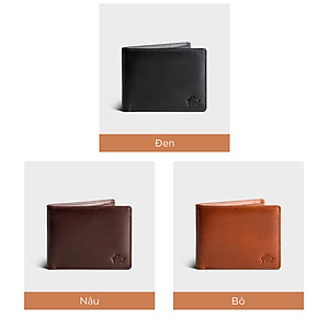 Ví nam da bò Lata ( Thời trang nam - Ví da thật LVN84 )