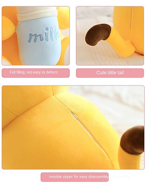 Gấu bông hổ ôm bình sữa siêu dễ thương – Quà tặng thú nhồi bông cọp má phệ bú bình – Size từ 50 cm đến 80 cm – Gối ôm hổ milk cho bé ngủ ngon