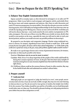 Sách Basic IELTS Speaking (Tái Bản 2020) (Quét Mã QR Hoặc Vào Trang Web Để Nghe File Mp3)