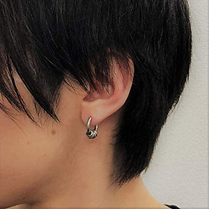 Bông tai nam nữ phối nhiều hình tròn mini phá cách