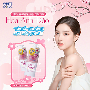 Sữa Tắm Dưỡng Trắng Da Toàn Thân Hoa Anh Đào White Conc Body Shampoo Cii Sakura (Chai 600 mL)