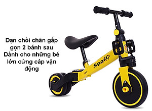 Xe thăng bằng - xe đạp 3 bánh đa năng cho bé. Xe thăng bằng có bàn đạp kết hợp xe chòi chân Sport cho bé - TẶNG KÈM ĐÀN XYLOPHONE 8 THANH CHO BÉ