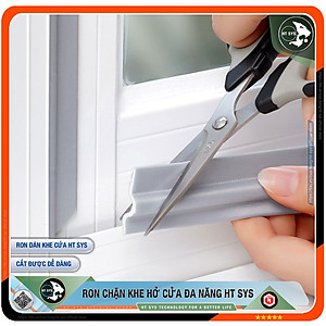 Ron Chặn Khe Cửa HT SYS - Chất Liệu PU Và PE Cải Tiến - Ron Chặn Khe Hở Cửa, Chân Cửa, Khung Cửa - Ngăn Gió Lùa, Cách Âm, Chống Bụi, Ngăn Côn Trùng, Chống Thoát Khí Điều Hòa, Chống Va Đập Cửa - Hàng Chính Hãng