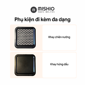 Nồi Chiên Không Dầu Khổng Lồ 12 Lít Mishio MK393 1700W - Hàng chính hãng