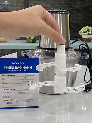 Máy Xay Thịt Cối Inox Lock&Lock EJM172 (2 lít) Hàng Chính Hãng