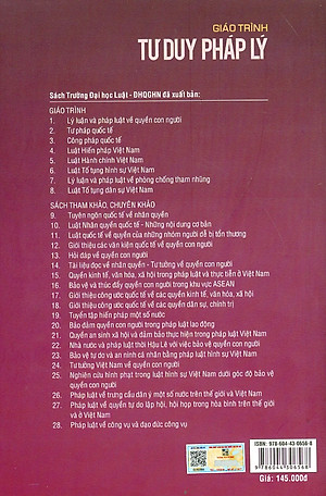 GIÁO TRÌNH TƯ DUY PHÁP LÝ - PGS. TS. Nguyễn Minh Tuấn, PGS. TS. Nguyễn Hoàng Anh (Đồng chủ biên) - Tái bản - (bìa mềm)